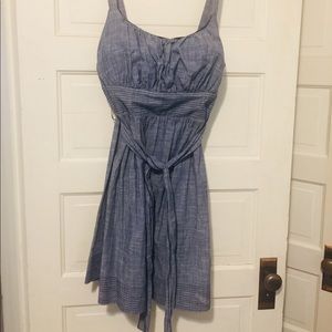 Chambray spaghetti strap dress